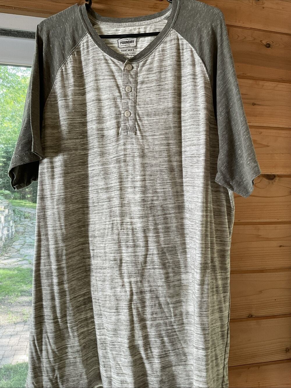 The Foundry Supply Co Gray/green Men’s 2XLT Tshirt